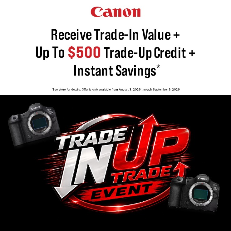 Canon August Trade-In Trade-Up Event